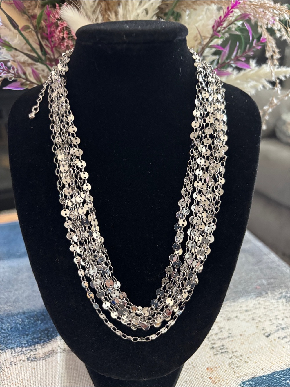 RSVP Silver Multi-Strand Sequin Necklace

BUNDLE 3 for $30